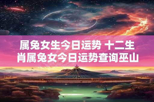 属兔女生今日运势 十二生肖属兔女今日运势查询巫山