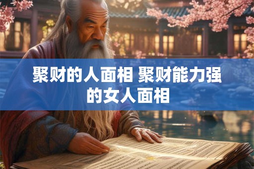聚财的人面相 聚财能力强的女人面相