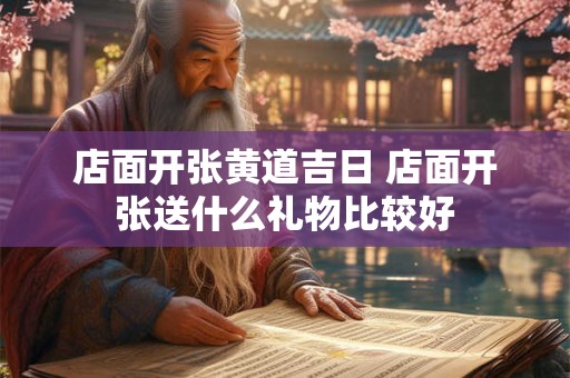 店面开张黄道吉日 店面开张送什么礼物比较好