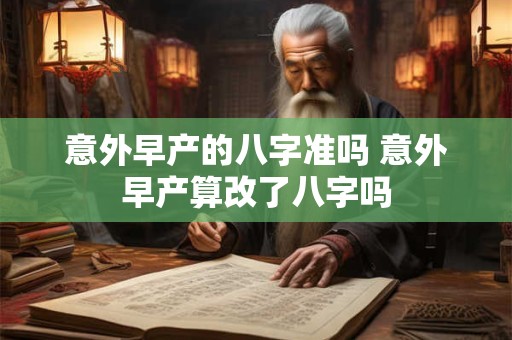 意外早产的八字准吗 意外早产算改了八字吗
