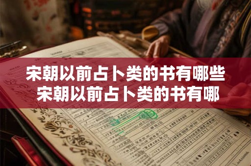宋朝以前占卜类的书有哪些 宋朝以前占卜类的书有哪些名字