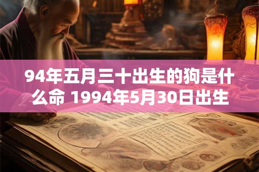 94年五月三十出生的狗是什么命 1994年5月30日出生是什么命
