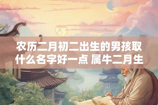 农历二月初二出生的男孩取什么名字好一点 属牛二月生男孩叫什么名字