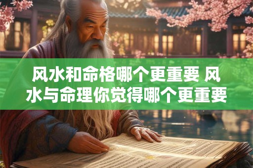 风水和命格哪个更重要 风水与命理你觉得哪个更重要