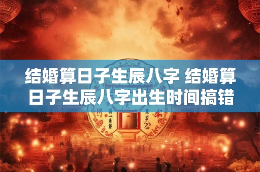 结婚算日子生辰八字 结婚算日子生辰八字出生时间搞错了可以重新算吗