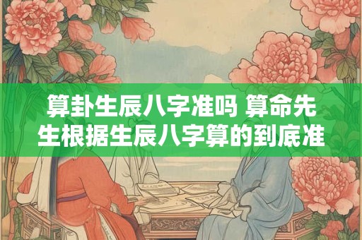 算卦生辰八字准吗 算命先生根据生辰八字算的到底准不准