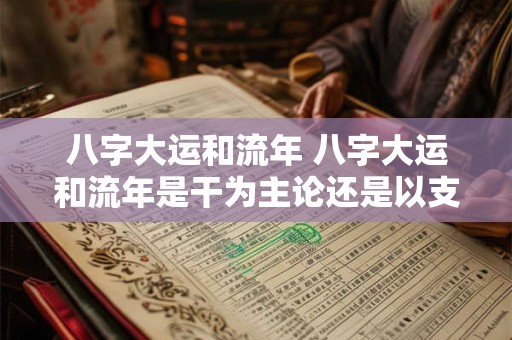 八字大运和流年 八字大运和流年是干为主论还是以支论 八字大运和流年 八字大运和流年是干为主论还是以支论