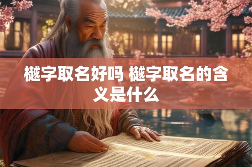 樾字取名好吗 樾字取名的含义是什么