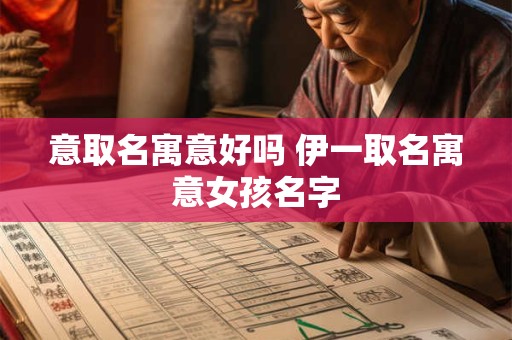 意取名寓意好吗 伊一取名寓意女孩名字