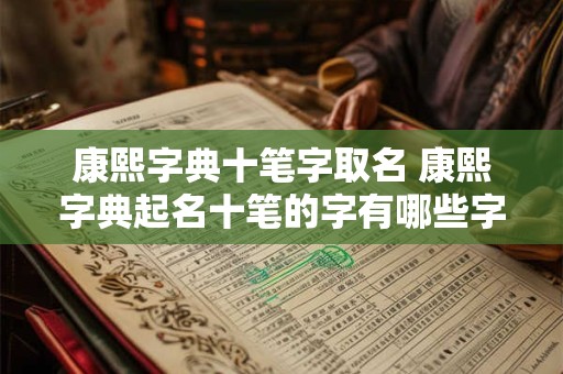 康熙字典十笔字取名 康熙字典起名十笔的字有哪些字