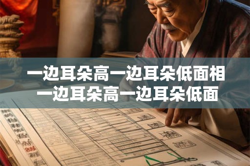 一边耳朵高一边耳朵低面相 一边耳朵高一边耳朵低面相说明什么
