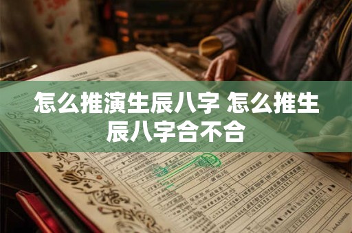 怎么推演生辰八字 怎么推生辰八字合不合