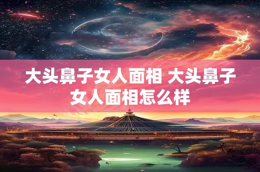 大头鼻子女人面相 大头鼻子女人面相怎么样