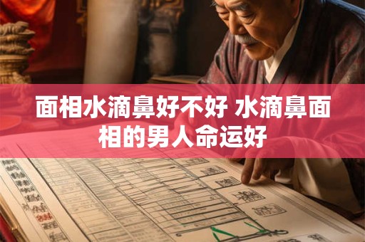 面相水滴鼻好不好 水滴鼻面相的男人命运好