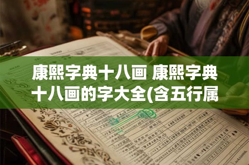 康熙字典十八画 康熙字典十八画的字大全(含五行属性)