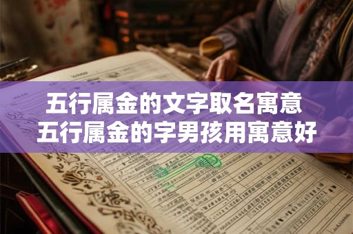 五行属金的文字取名寓意 五行属金的字男孩用寓意好的字取名 五行属金的文字取名寓意 五行属金的字男孩用寓意好的字取名