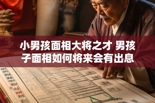 小男孩面相大将之才 男孩子面相如何将来会有出息