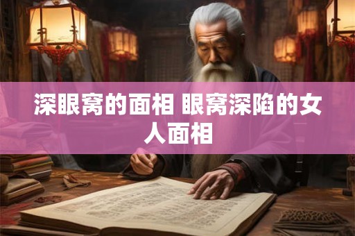 深眼窝的面相 眼窝深陷的女人面相