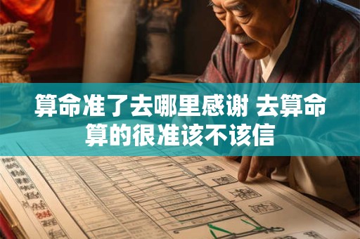 算命准了去哪里感谢 去算命算的很准该不该信 算命准了去哪里感谢 去算命算的很准该不该信