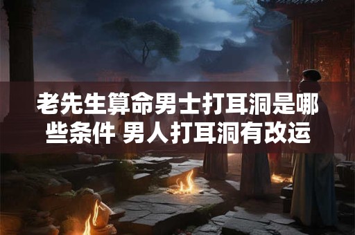 老先生算命男士打耳洞是哪些条件 男人打耳洞有改运的说法吗