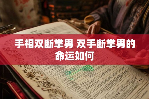 手相双断掌男 双手断掌男的命运如何