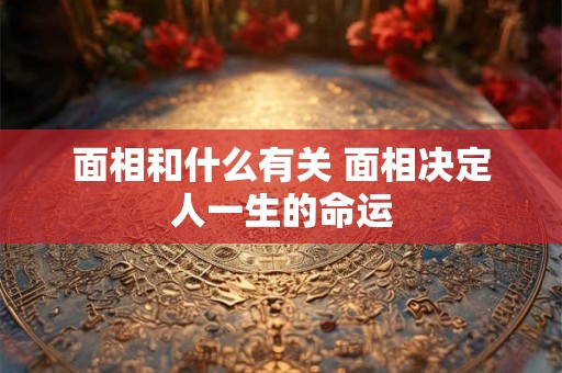 面相和什么有关 面相决定人一生的命运