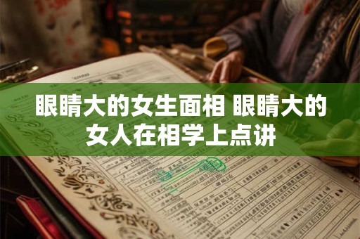 眼睛大的女生面相 眼睛大的女人在相学上点讲