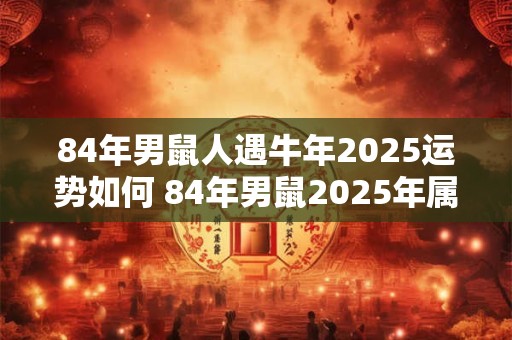 84年男鼠人遇牛年2025运势如何 84年男鼠2025年属鼠人的全年运势