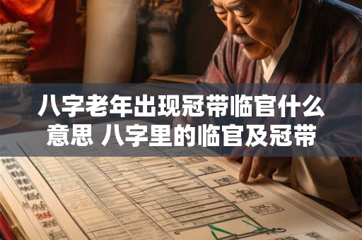 八字老年出现冠带临官什么意思 八字里的临官及冠带是什么意思