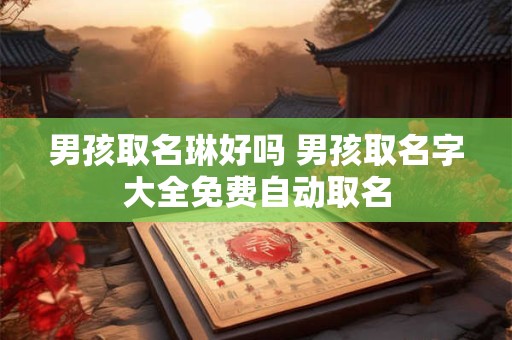 男孩取名琳好吗 男孩取名字大全免费自动取名
