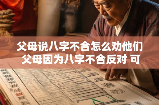 父母说八字不合怎么劝他们 父母因为八字不合反对 可以争取吗