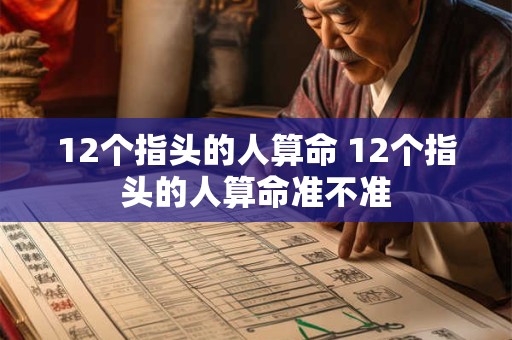 12个指头的人算命 12个指头的人算命准不准