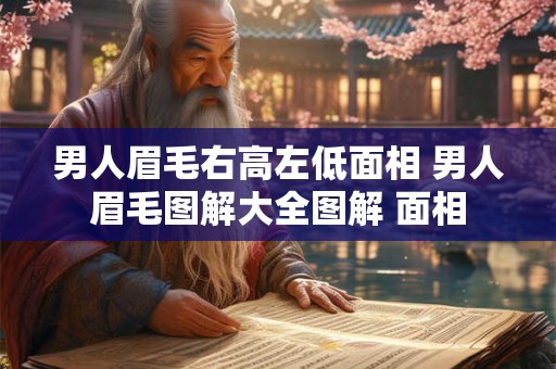男人眉毛右高左低面相 男人眉毛图解大全图解 面相