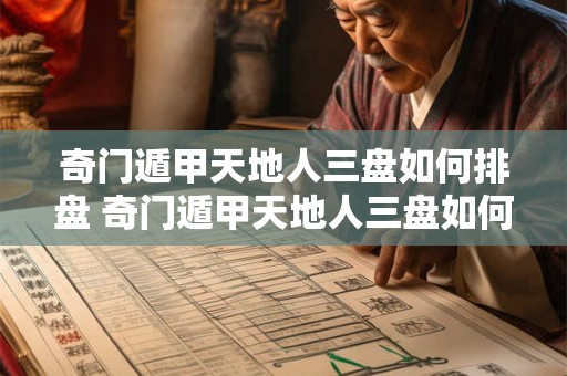 奇门遁甲天地人三盘如何排盘 奇门遁甲天地人三盘如何排盘图解