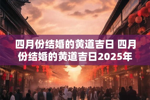 四月份结婚的黄道吉日 四月份结婚的黄道吉日2025年是哪一天呢