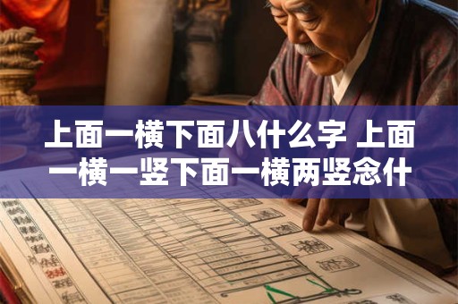 上面一横下面八什么字 上面一横一竖下面一横两竖念什么字