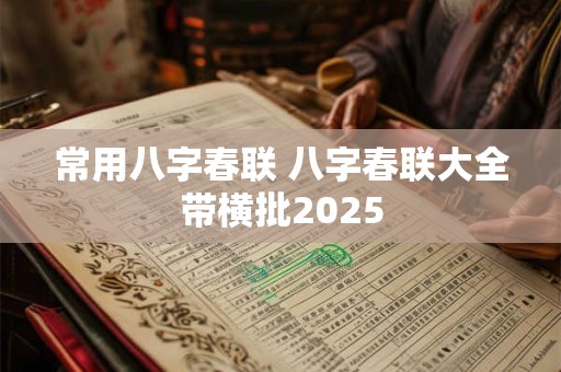 常用八字春联 八字春联大全带横批2025