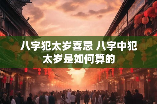八字犯太岁喜忌 八字中犯太岁是如何算的