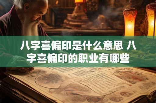 八字喜偏印是什么意思 八字喜偏印的职业有哪些