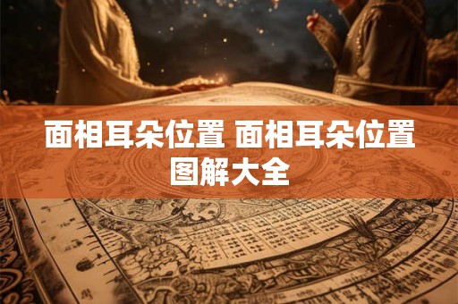 面相耳朵位置 面相耳朵位置图解大全