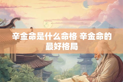 辛金命是什么命格 辛金命的最好格局
