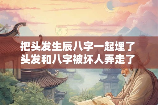 把头发生辰八字一起埋了 头发和八字被坏人弄走了 怎么破解