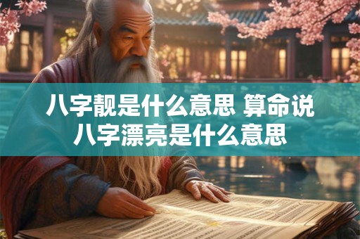 八字靓是什么意思 算命说八字漂亮是什么意思