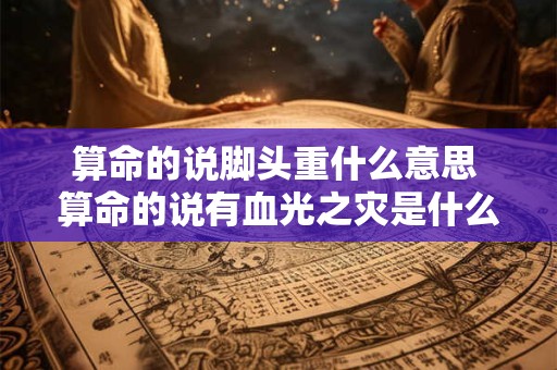 算命的说脚头重什么意思 算命的说有血光之灾是什么意思