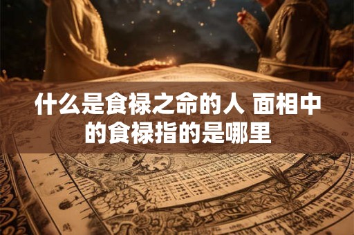 详细阅读:什么是食禄之命的人 面相中的食禄指的是哪里 什么是食禄之命的人 面相中的食禄指的是哪里
