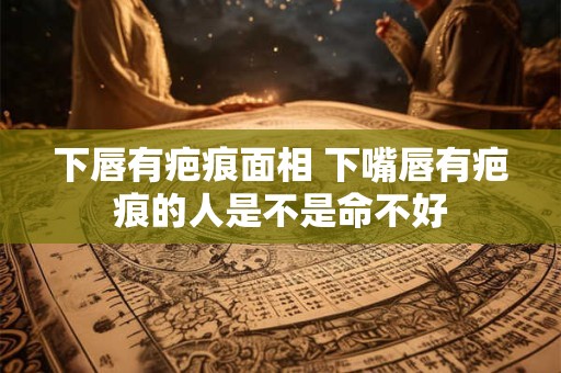 下唇有疤痕面相 下嘴唇有疤痕的人是不是命不好