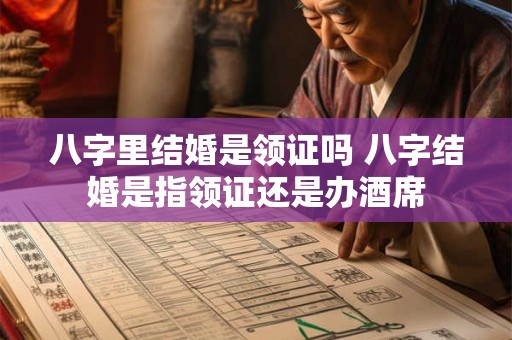 八字里结婚是领证吗 八字结婚是指领证还是办酒席