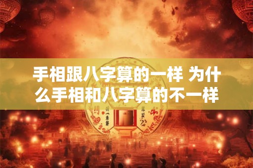详细阅读:手相跟八字算的一样 为什么手相和八字算的不一样 手相跟八字算的一样 为什么手相和八字算的不一样