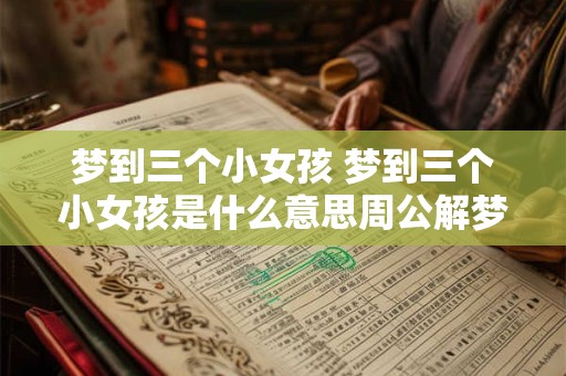 梦到三个小女孩 梦到三个小女孩是什么意思周公解梦