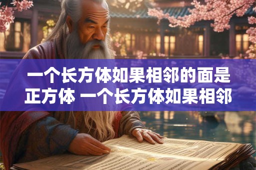 一个长方体如果相邻的面是正方体 一个长方体如果相邻的面是正方体这个长方体就是正方体